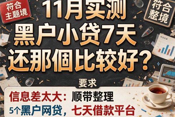 11月实测：黑户小贷7天还那個比较好？信息差太大，顺带整理5个黑户网贷七天借款平台