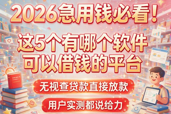 2026急用钱必看!这5个有哪个软件可以借钱的平台,无视查贷款直接放款,用户实测都说给力