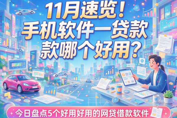 11月速览！手机软件贷款哪个好用？今日盘点5个好用的网贷借款软件