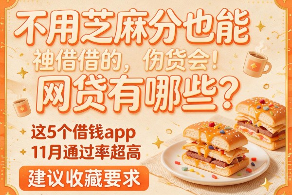 不用芝麻分也能借的网贷有哪些？这5个借钱app 11月通过率超高，建议收藏！