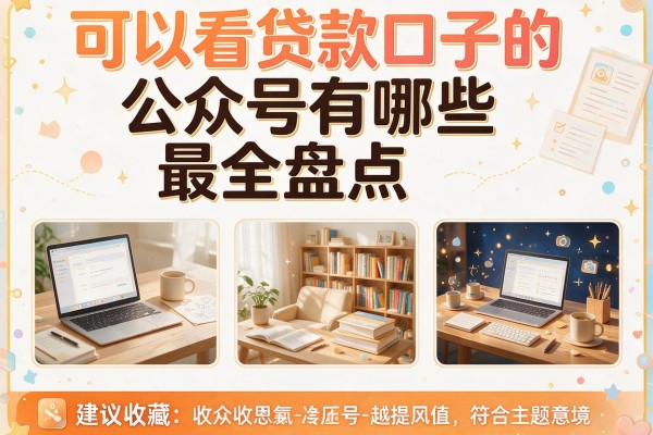 “可以看贷款口子的公众号有哪些”最全盘点，建议收藏