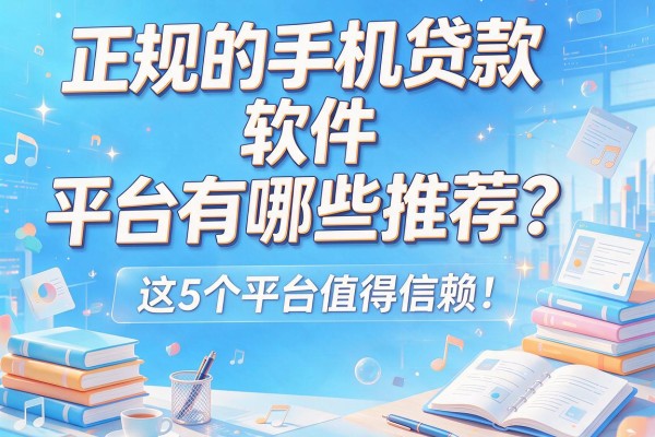 正规的手机贷款软件平台有哪些推荐？这5个平台值得信赖！