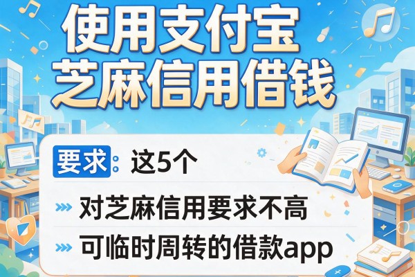 使用支付宝芝麻信用借钱，推荐这5个对芝麻信用要求不高且可临时周转的借款app